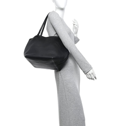 The Row Grained Calfskin Park Tote Three Black 2 of 9