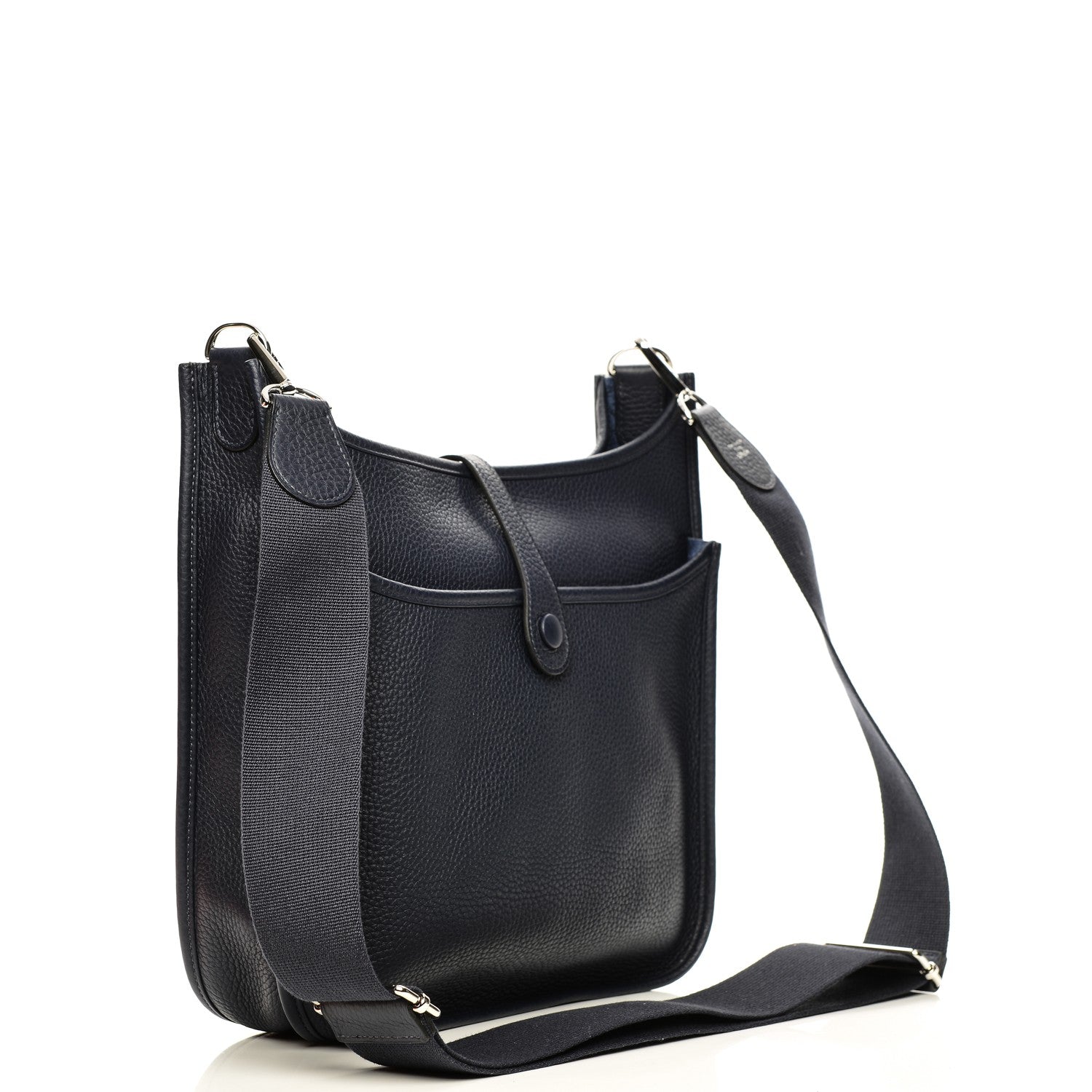 Hermes Taurillon Clemence Evelyne III PM Bleu Nuit 3 of 8