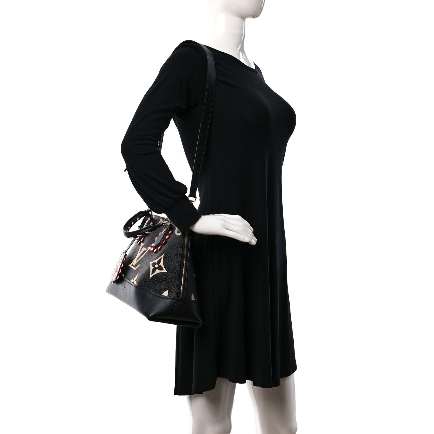 Louis Vuitton Empreinte Monogram Giant Crafty Alma PM Black Creme 3 of 8