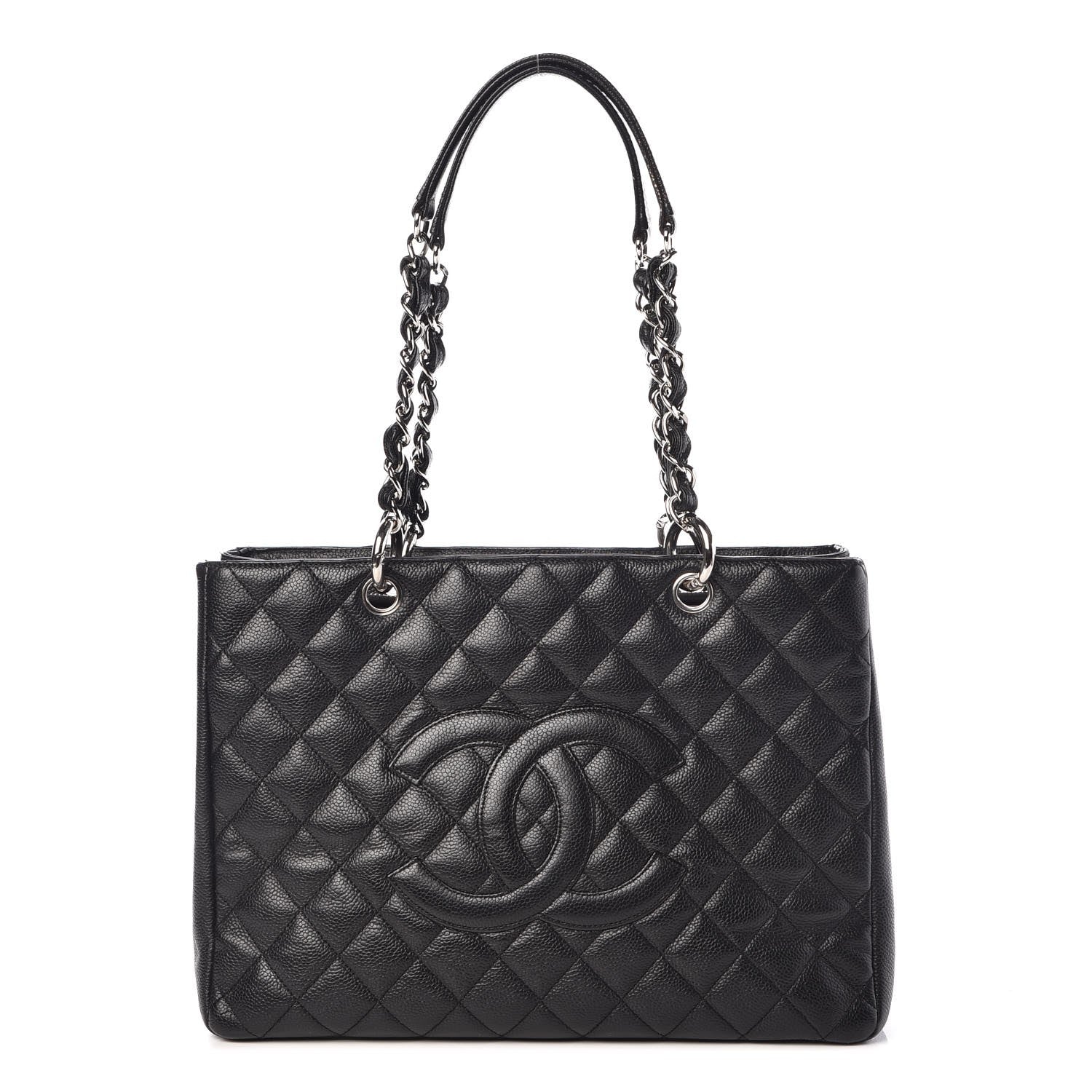 Chanel Caviar Quilted Grand Shopping Tote GST Black 1 of 8