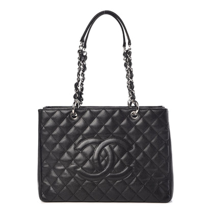 Chanel Caviar Quilted Grand Shopping Tote GST Black 1 of 8
