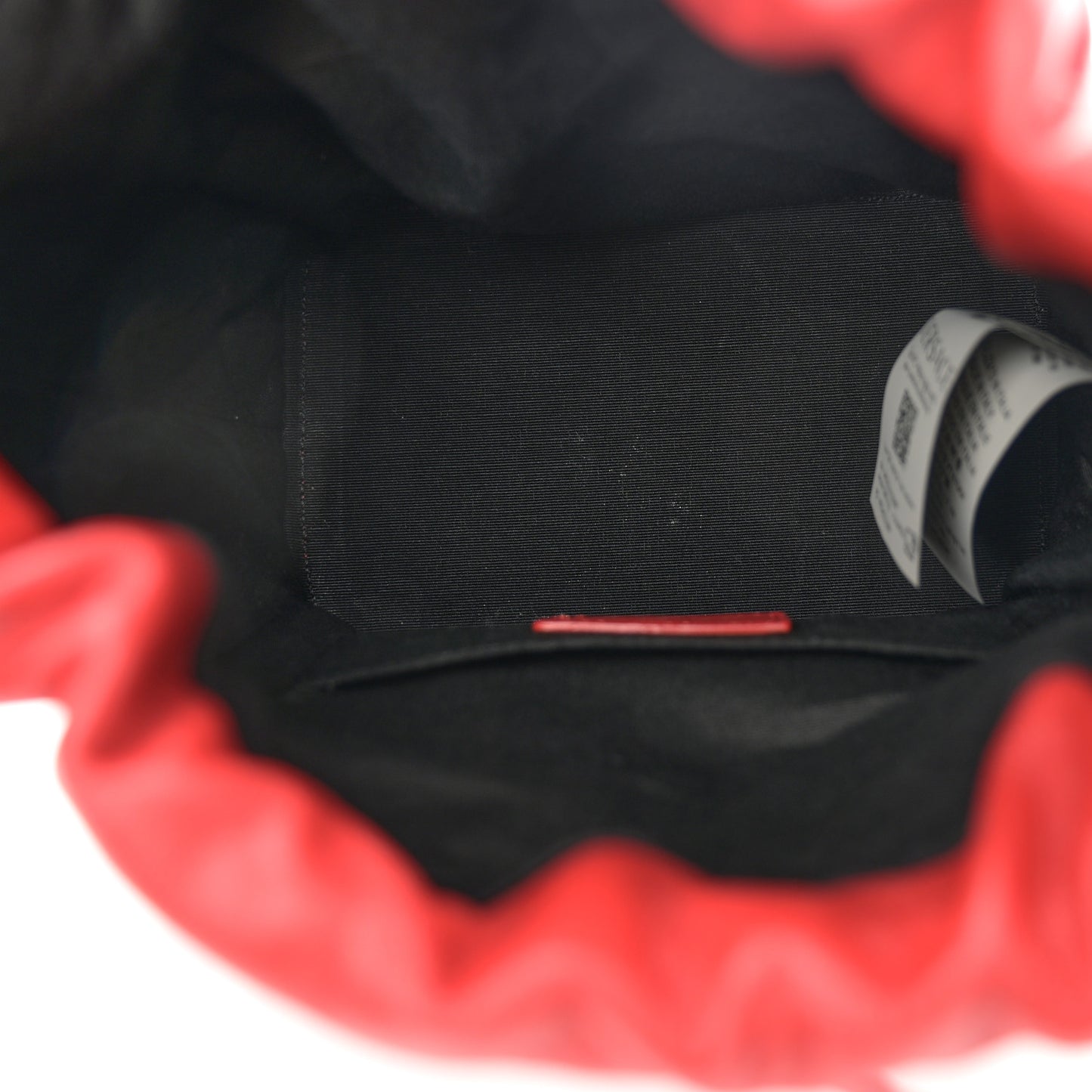Nappa Quilted Medusa Bucket Bag Red