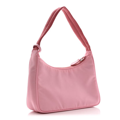Prada Tessuto Nylon Saffiano Mini Re-Edition 2000 Bag Rosa 3 of 11