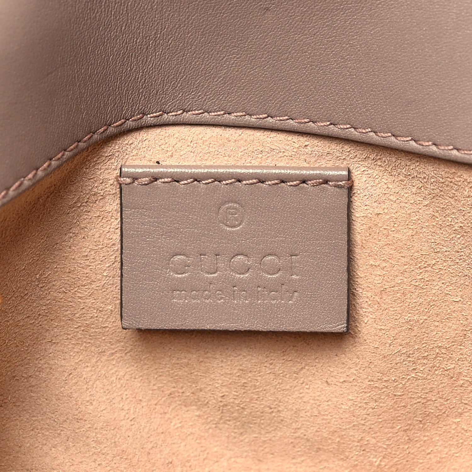 Gucci Calfskin Matelasse Super Mini GG Marmont Shoulder Bag Porcelain Rose 6 of 12