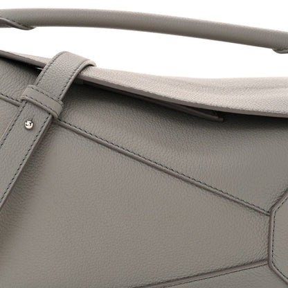 Loewe Soft Grained Calfskin Small Puzzle Edge Bag Pearl Grey 7 of 10