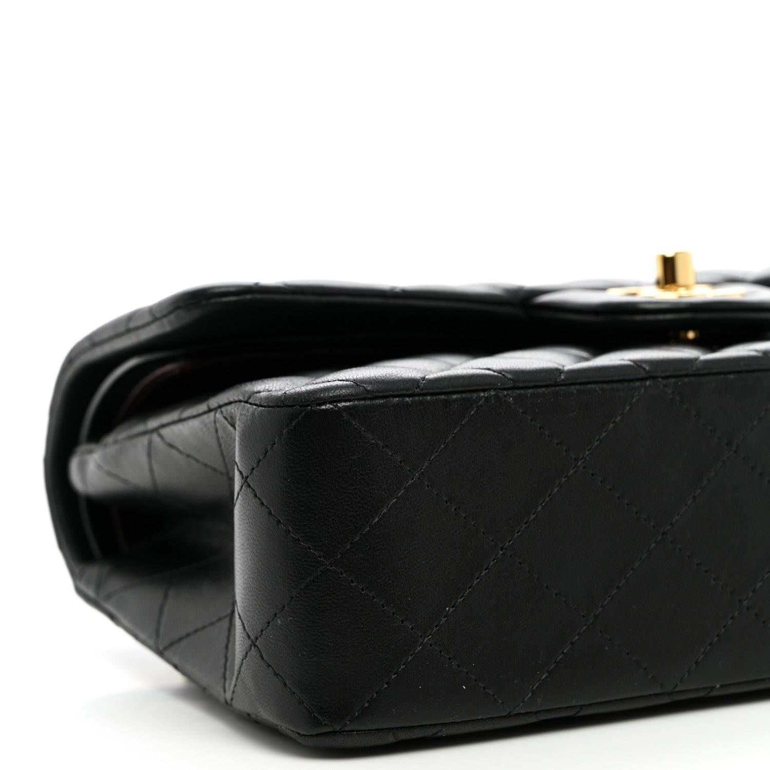 Chanel Lambskin Quilted Small Double Flap Black 9 of 10