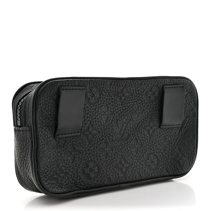 Louis Vuitton Taurillon Monogram Uniformes Solar Ray Soft Pochette Volga Belt Bag Black 3 of 12