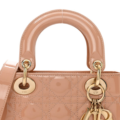 Christian Dior CHRISTIAN DIOR Patent Cannage Small Lady Dior Pink 5 of 9