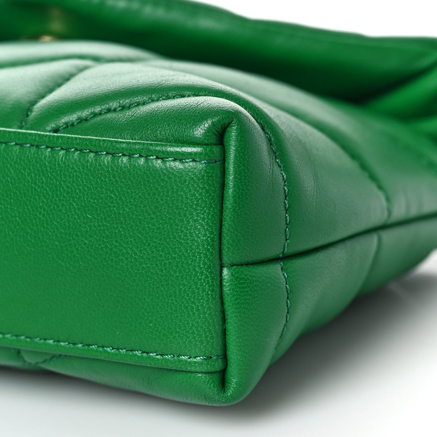 Lambskin Monogram Loulou Puffer Pouch Clutch New Vert