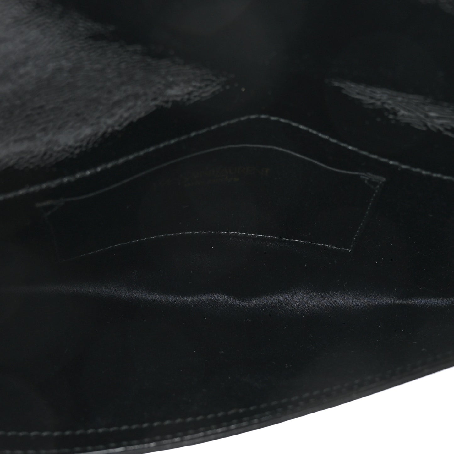 Textured Patent Monogram Small Belle De Jour Clutch Black