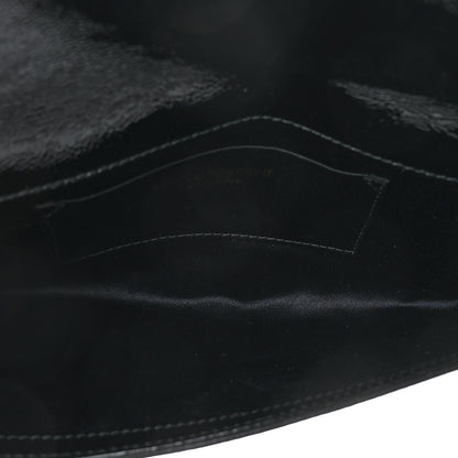 Saint Laurent Textured Patent Monogram Small Belle De Jour Clutch Black 5 of 6