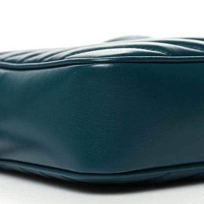 Saint Laurent Calfskin Matelasse Monogram Lou Camera Bag Sea Turquoise 8 of 9
