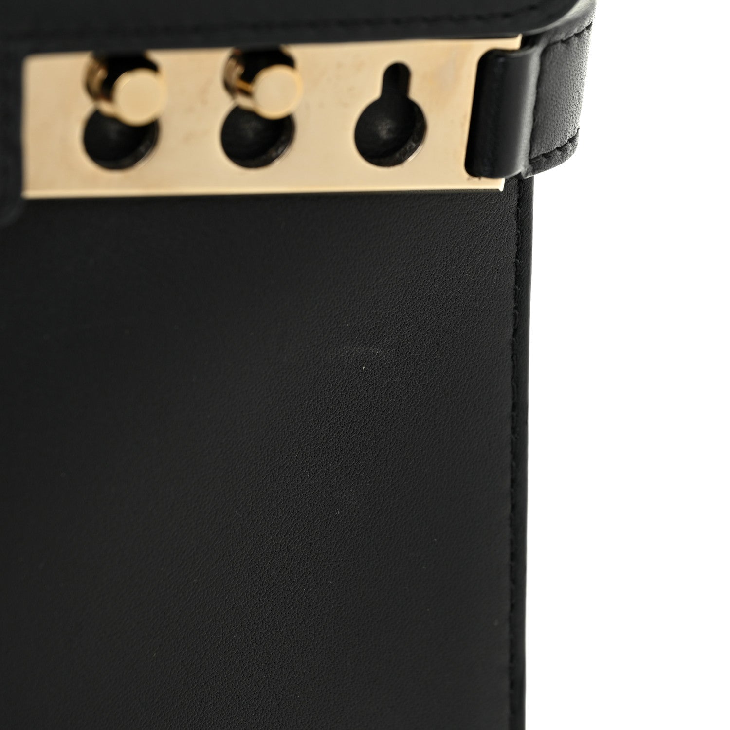 Delvaux Calfskin MM Tempete Satchel Black 18 of 22