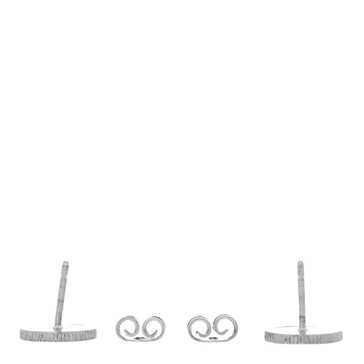 Sterling Silver Round Interlocking G Bee Stud Earrings