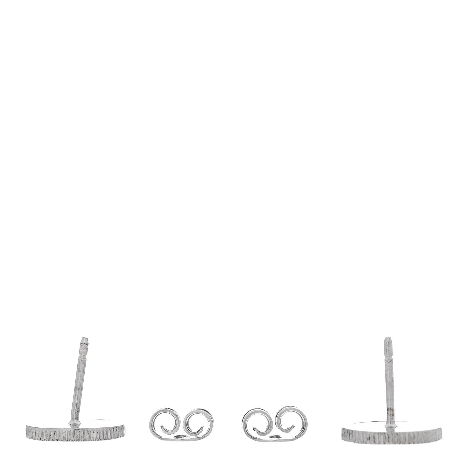 Gucci Sterling Silver Round Interlocking G Bee Stud Earrings 3 of 5