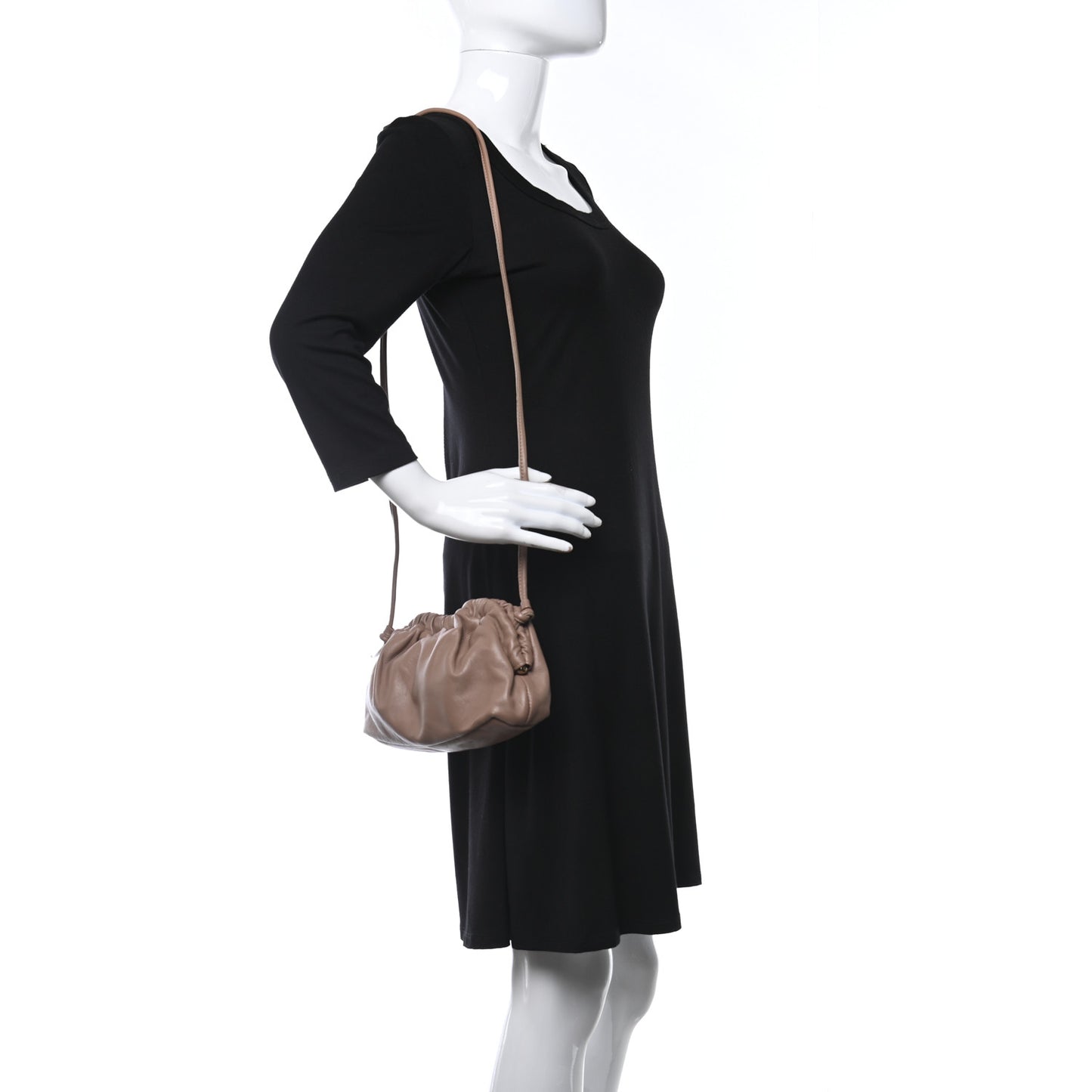 Lambskin Cloud Mini Clutch Biscotto