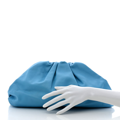 Bottega Veneta Smooth Butter Calf The Pouch Oversized Clutch Sky Blue 4 of 7