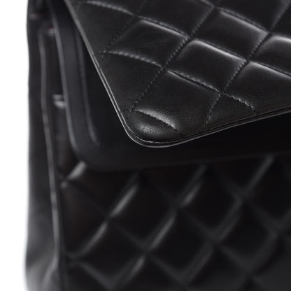 Chanel Lambskin Quilted Maxi Double Flap Black 11 of 15