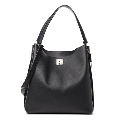 MCM Grained Calfskin Large Milla Hobo Black 1 of 11