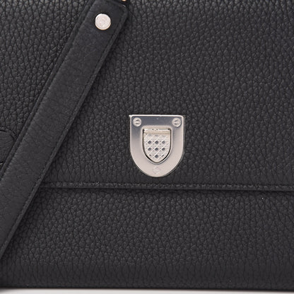 Christian Dior Grained Calfskin Diorever Wallet On Chain Black 9 of 9