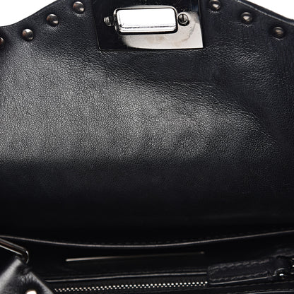 Valentino Garavani Calfskin Large Rockstud All Over Flip-Lock Messenger Bag Black 13 of 20