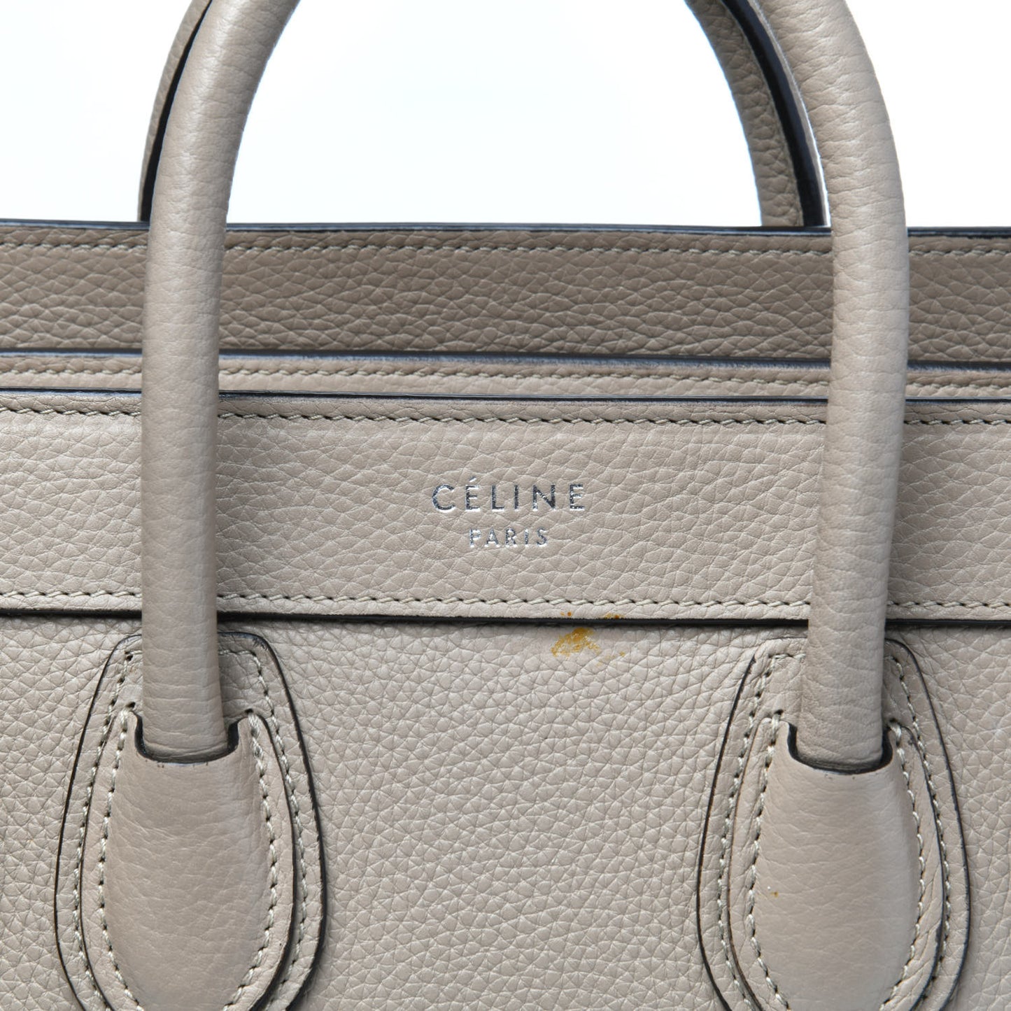 Drummed Calfskin Nano Luggage Dune