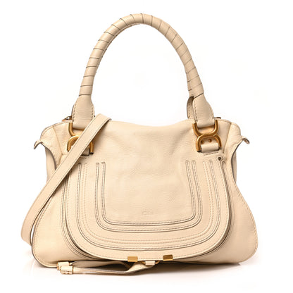 Chloe Calfskin Medium Marcie Satchel Cream 1 of 14