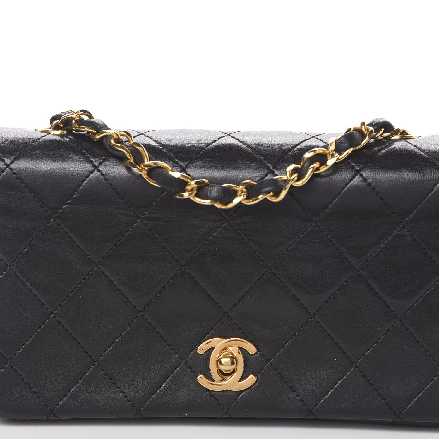 Chanel Lambskin Quilted Mini Flap Black 8 of 12