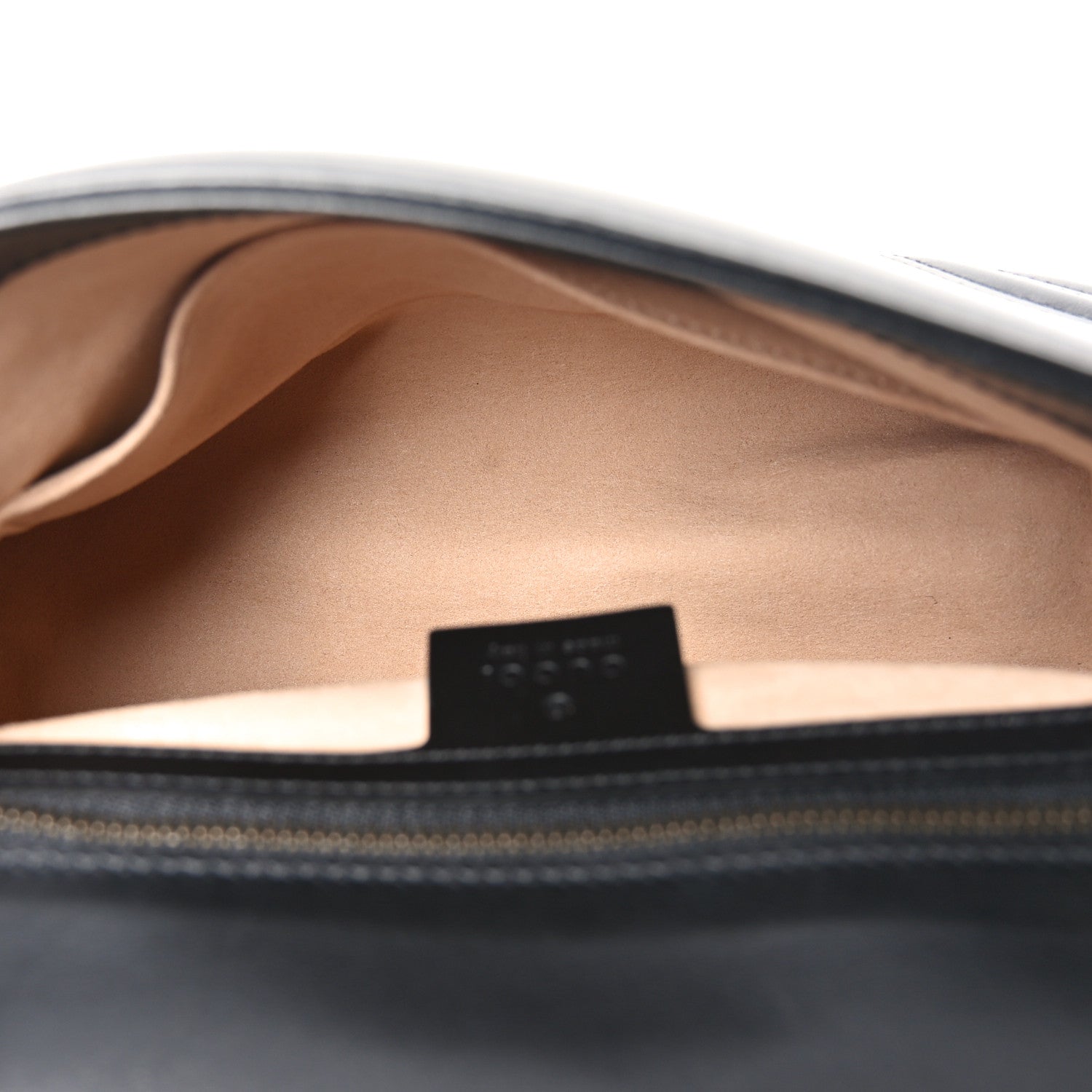 Gucci Calfskin Matelasse Small GG Marmont Top Handle Shoulder Bag Black 5 of 10