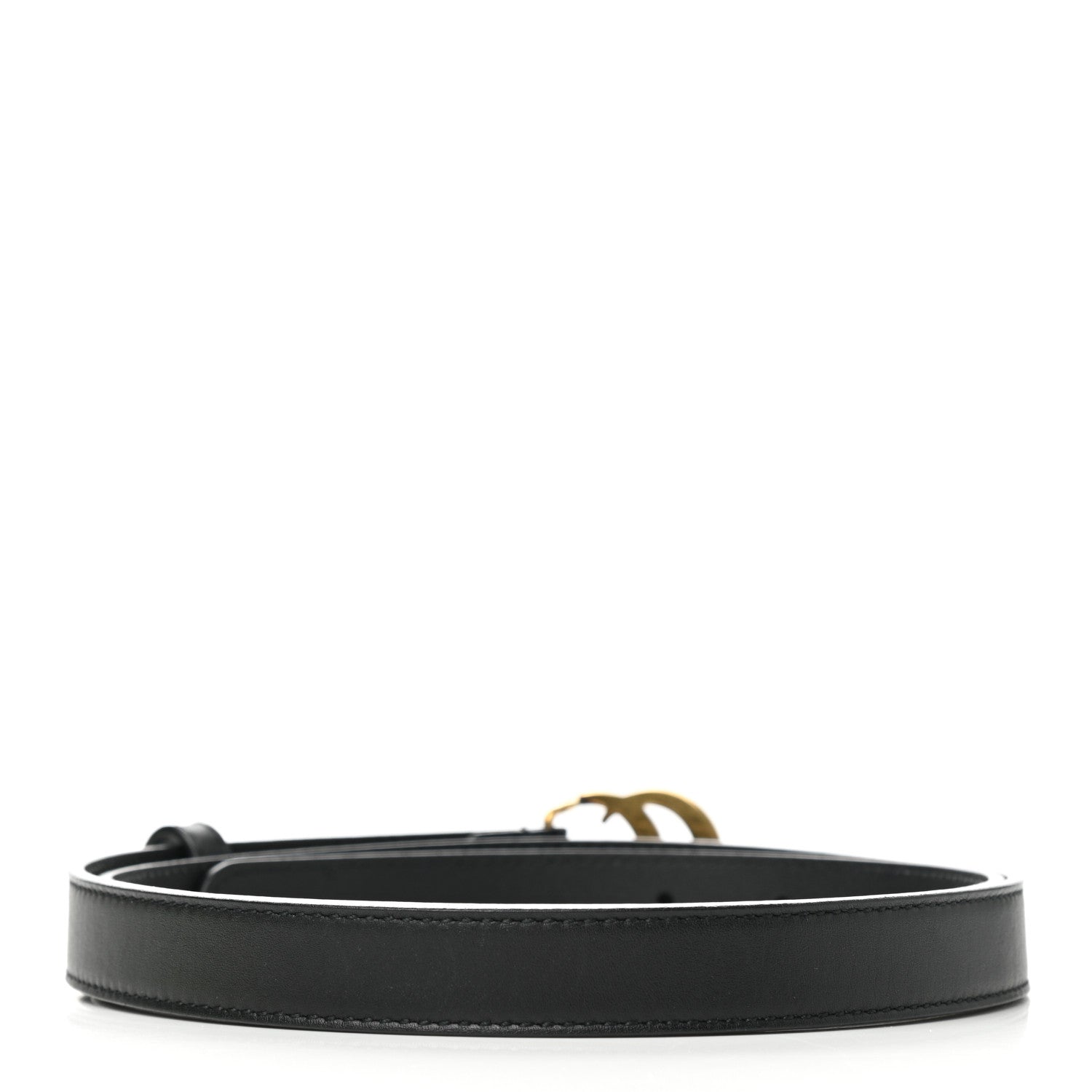 Gucci Calfskin Double G 20mm Belt 95 38 Black 2 of 5