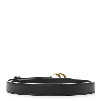 Gucci Calfskin Double G 20mm Belt 95 38 Black 2 of 5