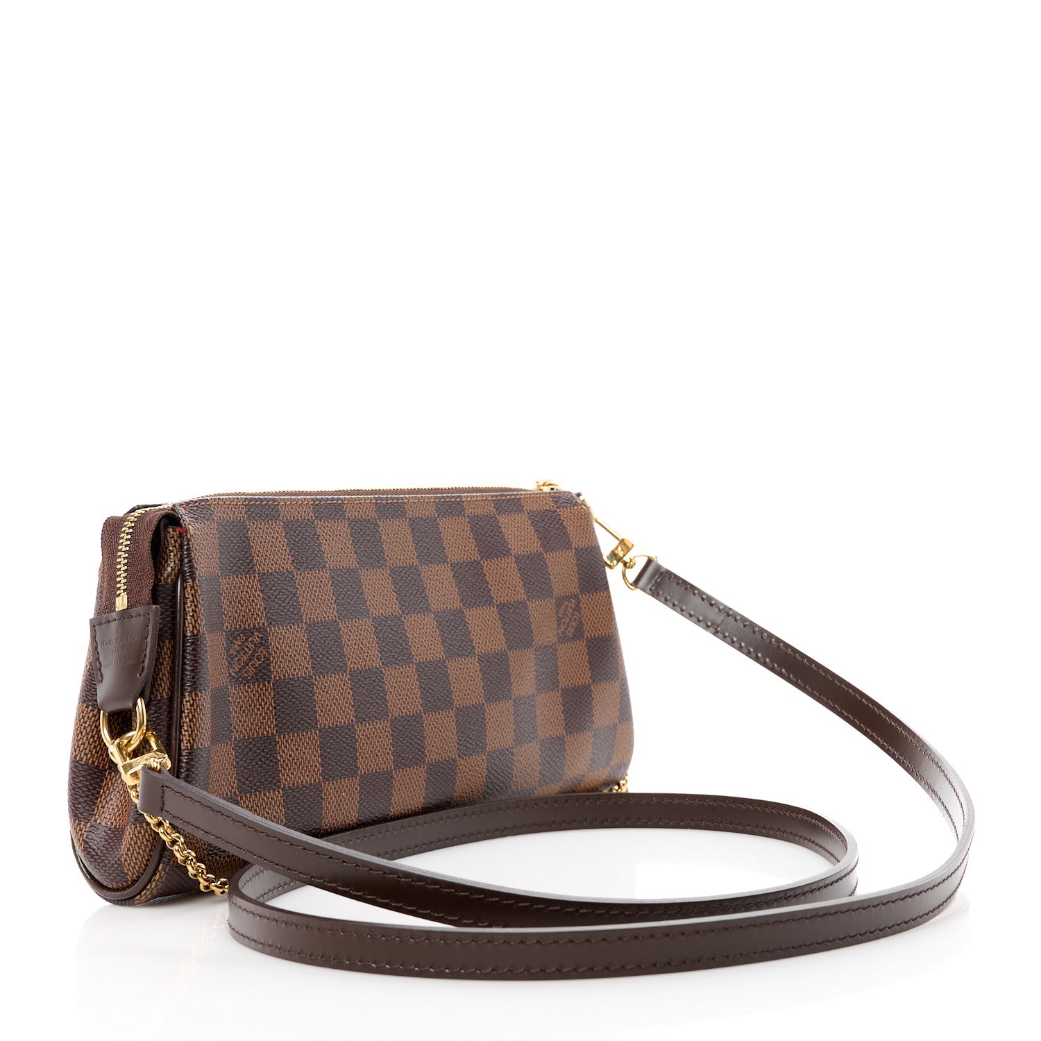 Louis Vuitton Damier Ebene Eva Clutch 3 of 9
