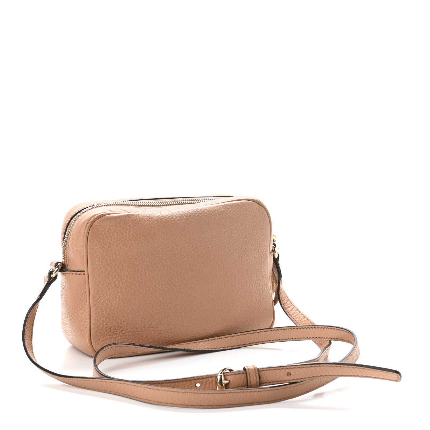 Gucci Pebbled Calfskin Small Soho Disco Bag Camelia 3 of 13