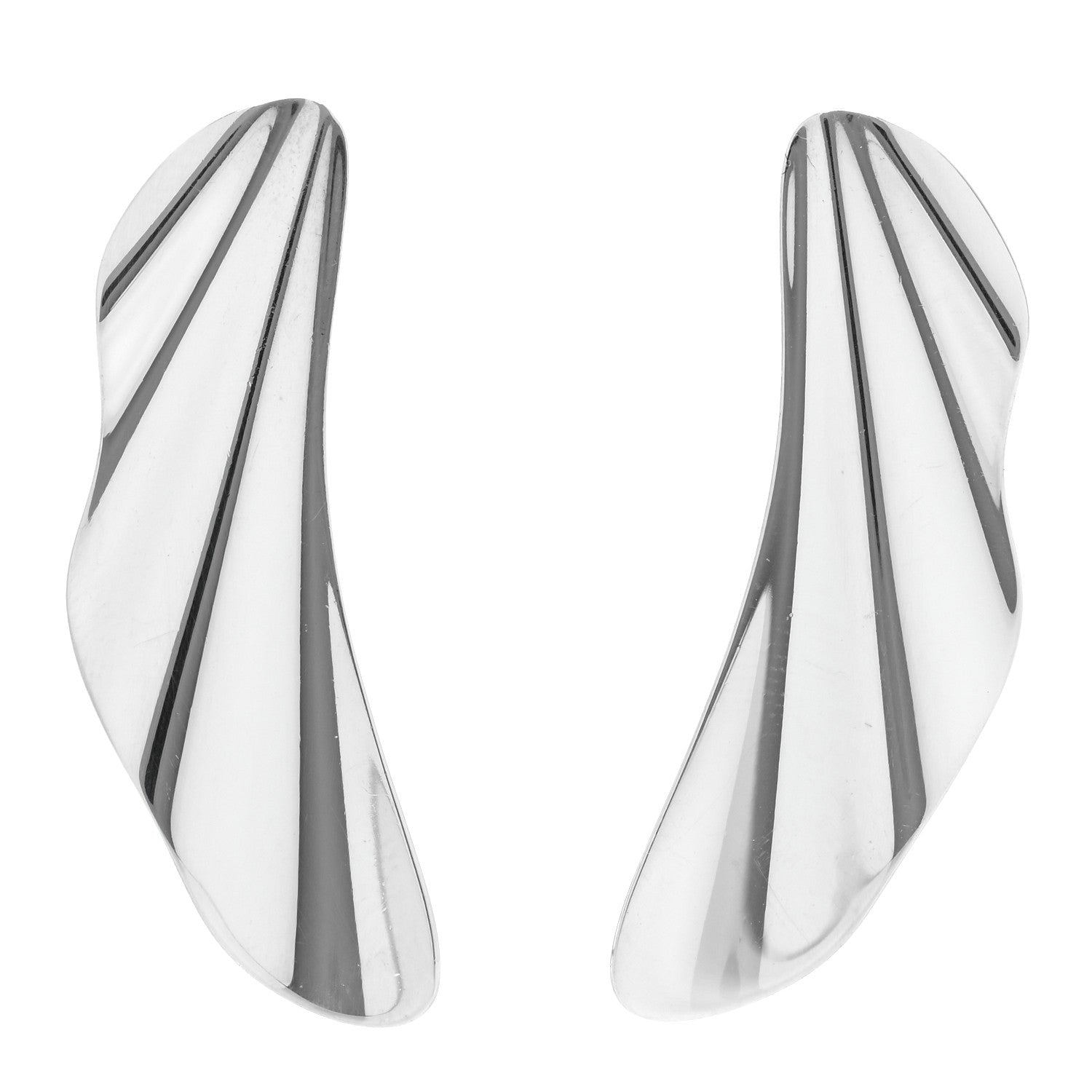 Tiffany Sterling Silver Small High Tide Earrings 1 of 5