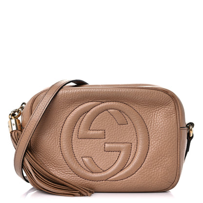 Gucci Pebbled Calfskin Small Soho Disco Bag Camelia 1 of 27