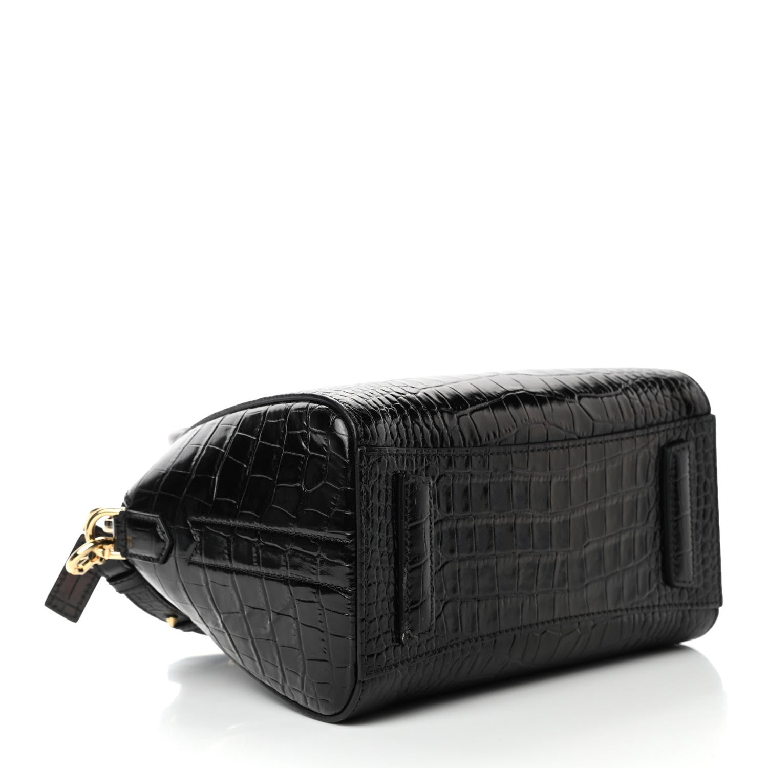 Givenchy Calfskin Crocodile Embossed Mini Antigona Black 3 of 4