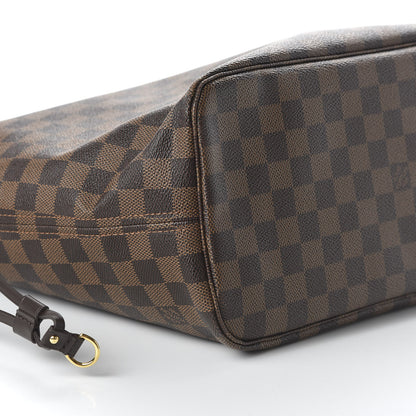 Louis Vuitton Damier Ebene Neo Neverfull MM Rose Ballerine 7 of 11