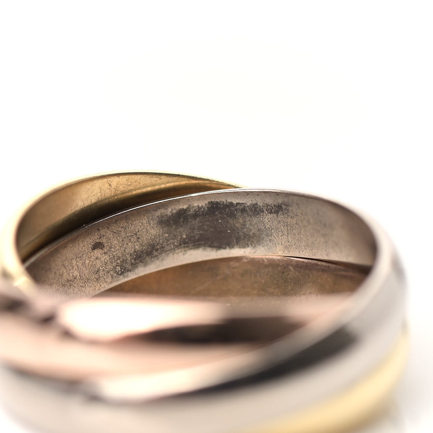 18K Pink Yellow White Gold Classic Trinity Ring 50 5.25