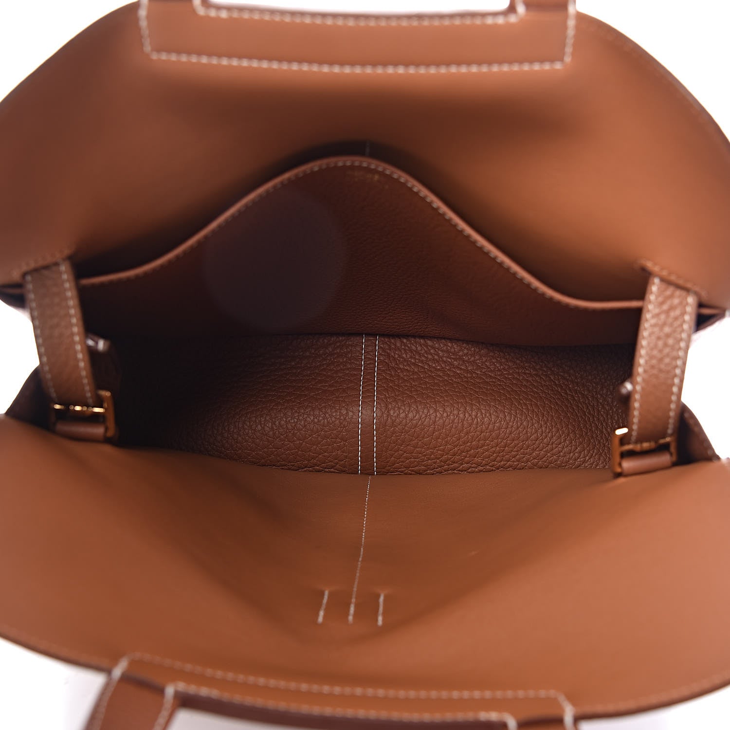 Hermes Taurillon Clemence Halzan 31 Gold 6 of 11