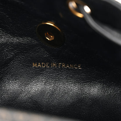 Chanel Lambskin Quilted Drawstring Backpack Black 6 of 15