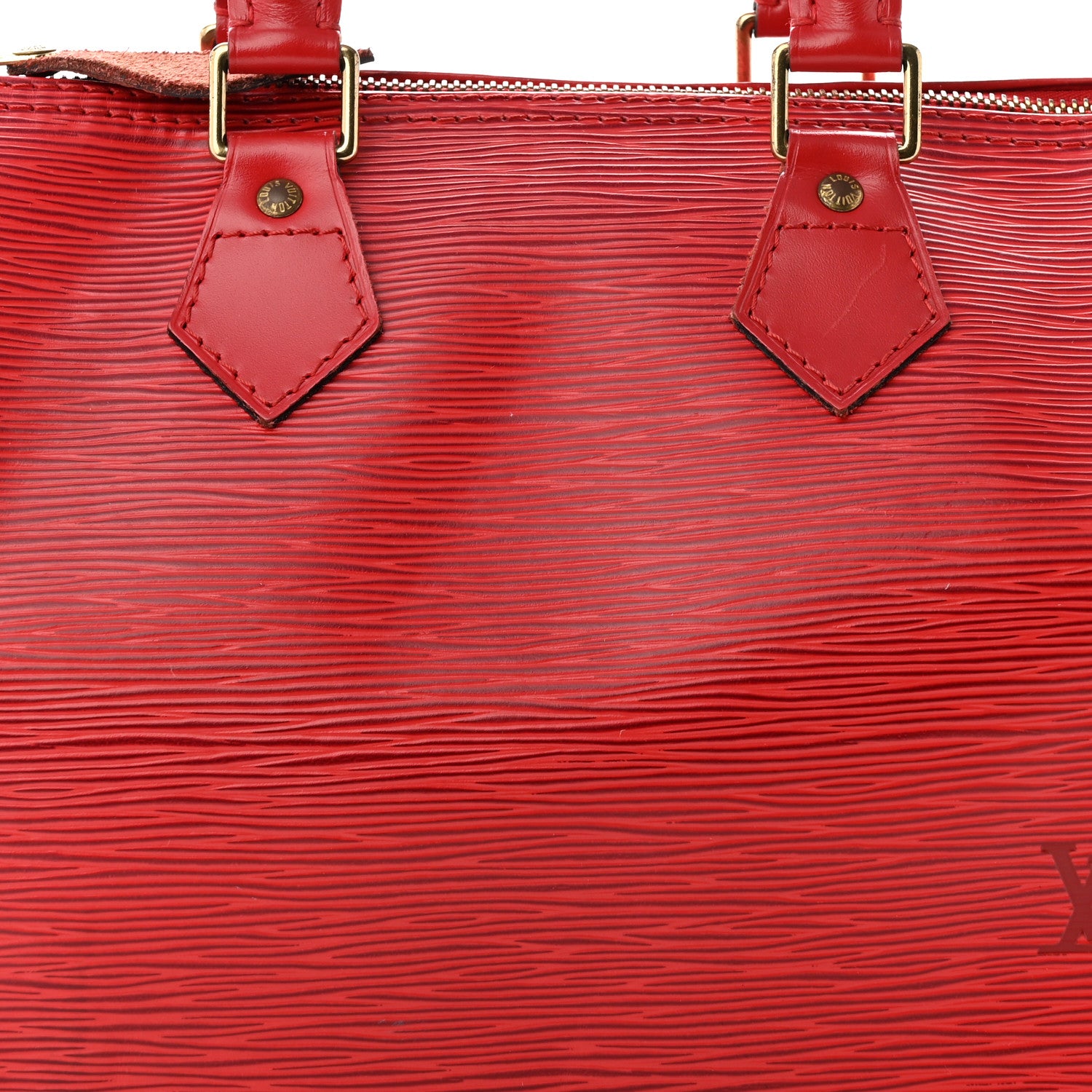 Louis Vuitton Epi Speedy 25 Castillan Red 8 of 11