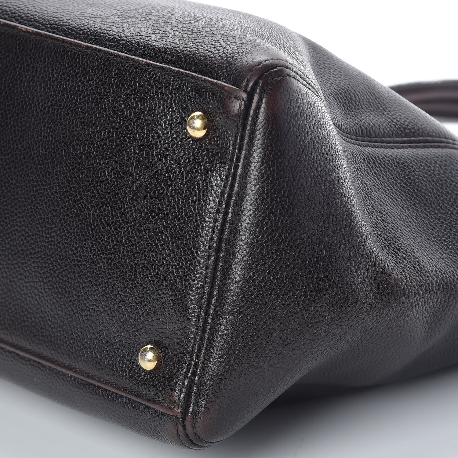 Chanel Calfskin Cerf Executive Shopper Tote Brown 10 of 10