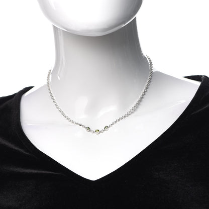 Tiffany Platinum Diamond Green Garnet Peridot Necklace 2 of 6