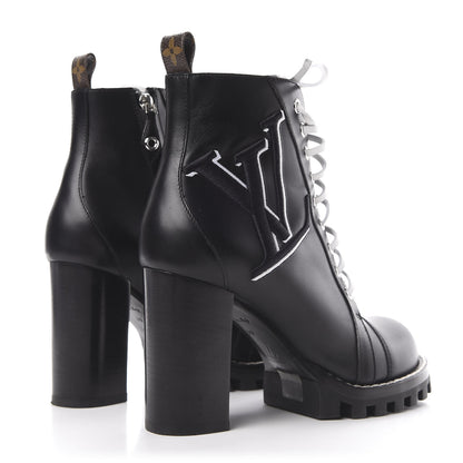 Louis Vuitton Calfskin Star Trail Ankle Boots 39 Black 4 of 10