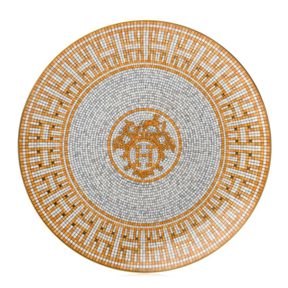 Hermes Porcelain Mosaique au 24 Dessert Plate 8.3 1 of 3