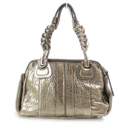Chloe Leather Heloise Small Satchel Metallic 3 of 10