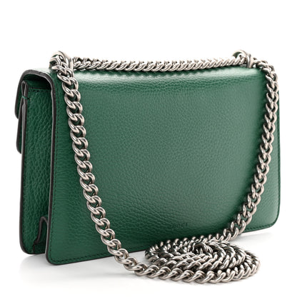 Gucci Dollar Calfskin Enamel Small Dionysus Shoulder Bag Emerald Electric Blue 3 of 10