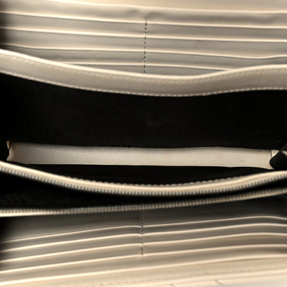 Gucci Calfskin Matelasse GG Marmont Chain Wallet Mystic White 4 of 10