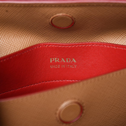 Prada Saffiano Cuir Large Double Bag Caramel 8 of 8
