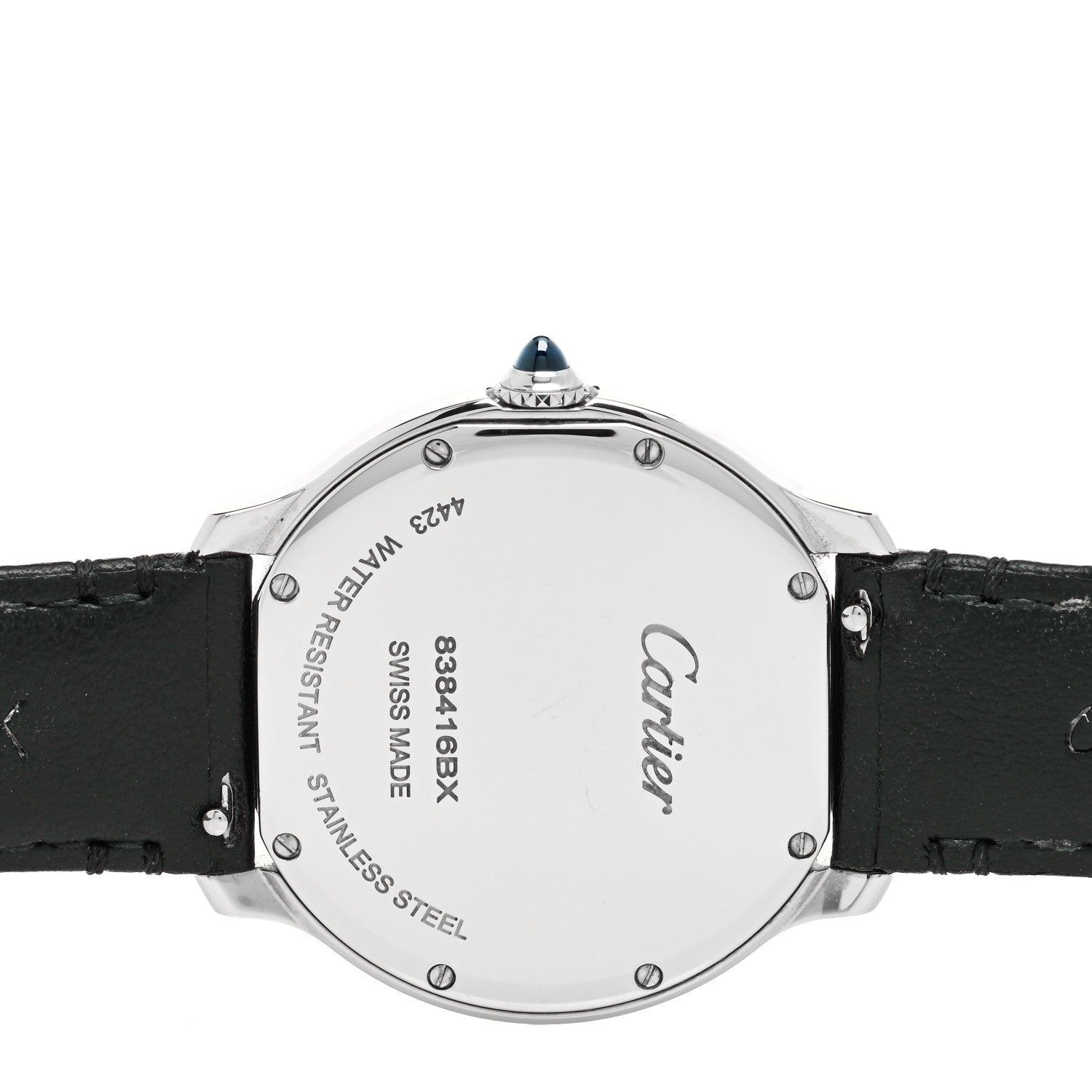 Cartier Stainless Steel Calfskin 36mm Ronde Must de Cartier Quartz Watch 4 of 5